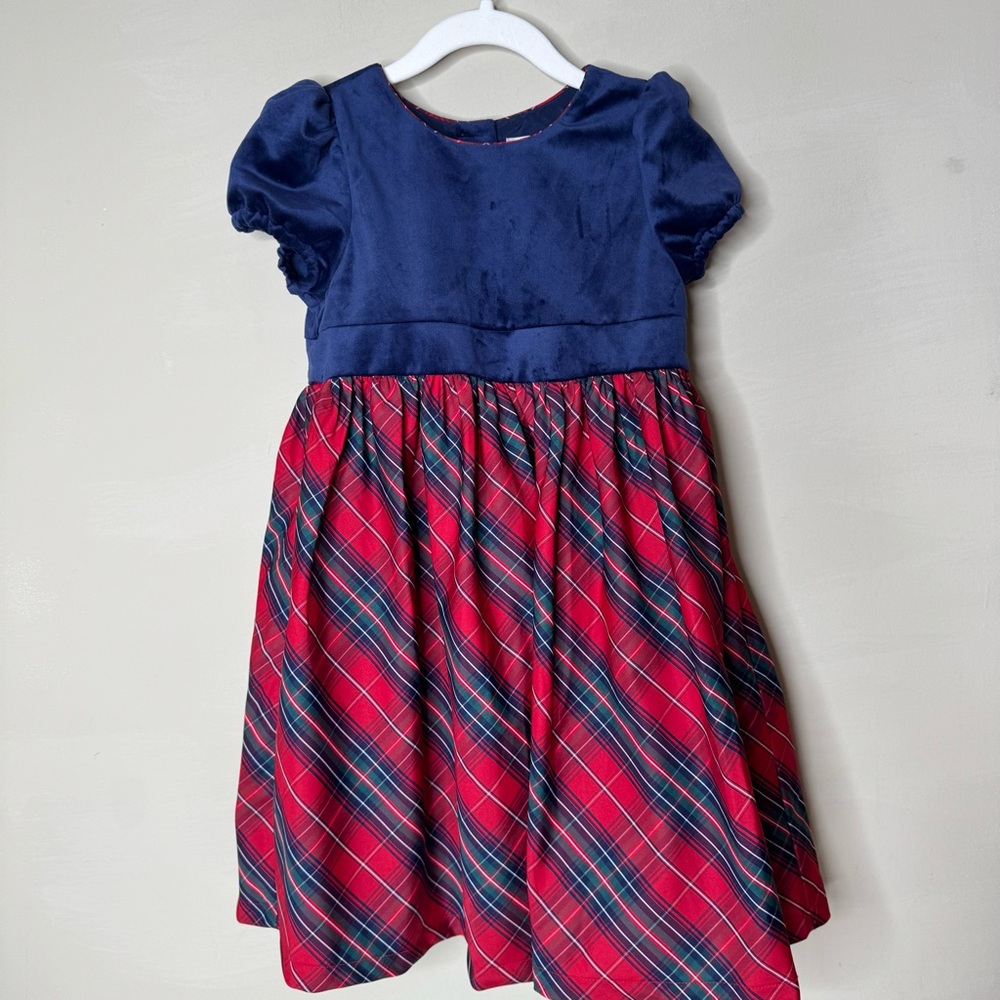Max Studio Kids Holiday Dress Girls 8 Red Green Blue